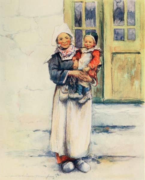 Brittany by Mortimer Menpes - A Little Mother (1912)