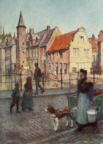 Bruges and West Flanders, Painted and Described - Bruges : Quai du Rosaire (1906)
