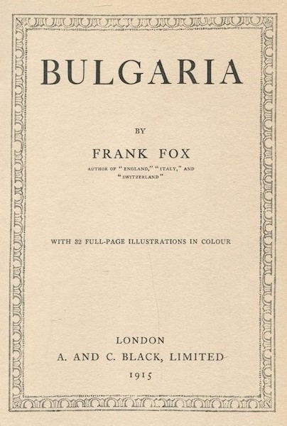 Bulgaria - Title Page (1915)
