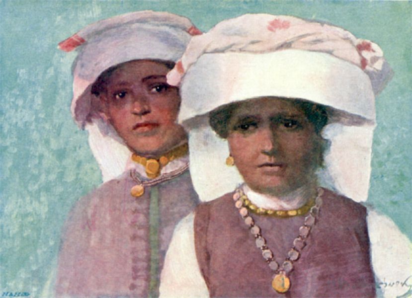 Bulgaria - Women of Pordim, in the Plevna District (1915)