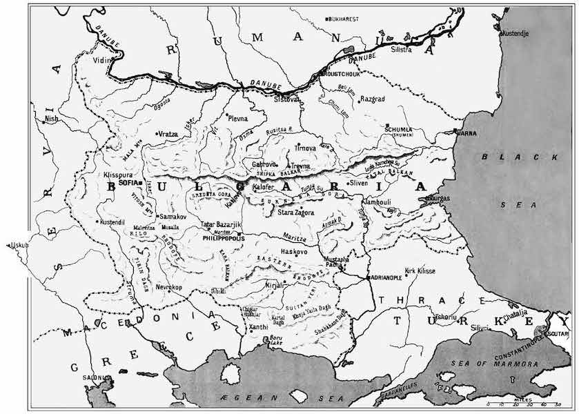 Bulgaria - Sketch Map of Bulgaria (1915)
