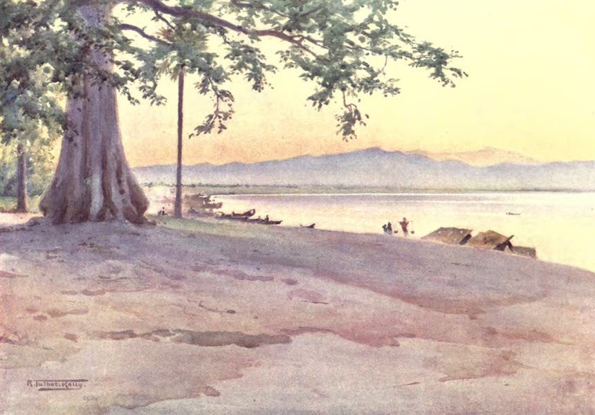 Burma, Painted and Described - The Landing-Place at Nyaung-u (1905)