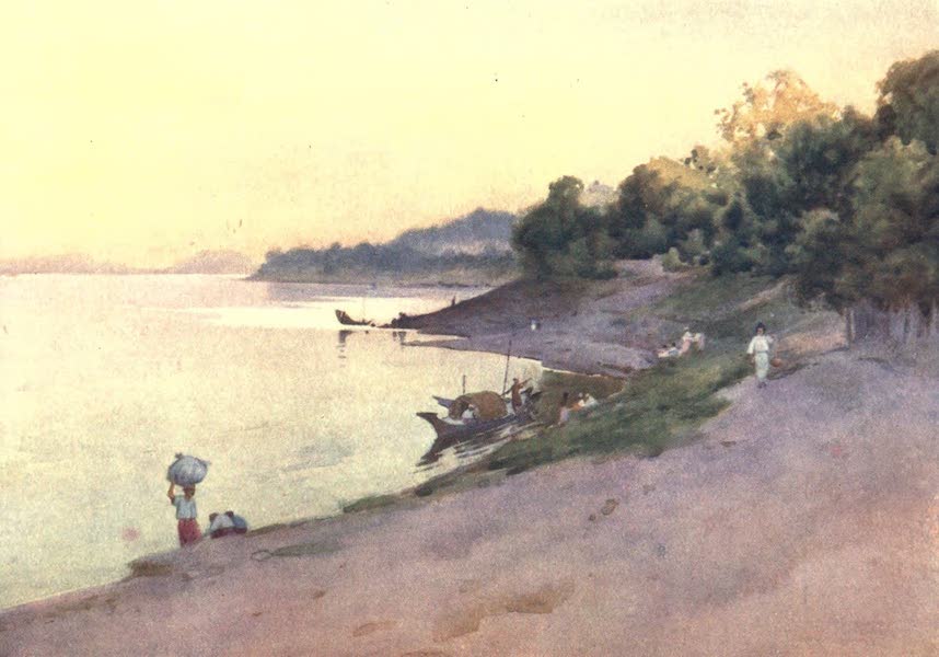 Burma, Painted and Described - Evening at Thayetmyo (1905)