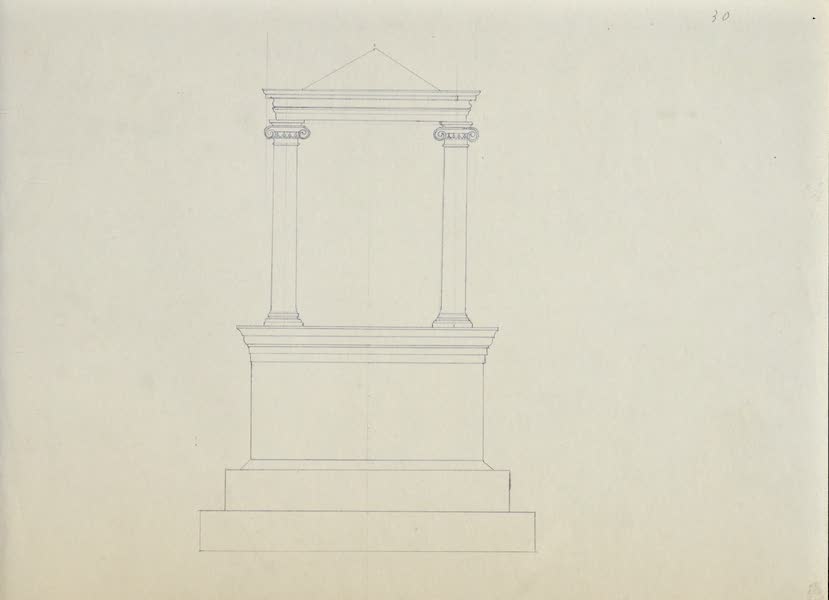 Byzantine Architecture - [Untitled Drawing of Temple] (1864)