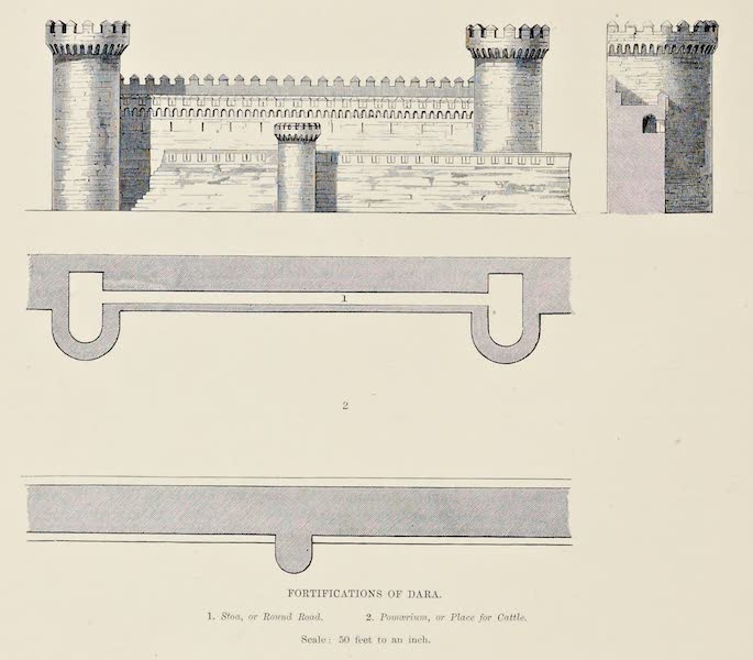 Byzantine Architecture - Fortifications of Dara (1864)