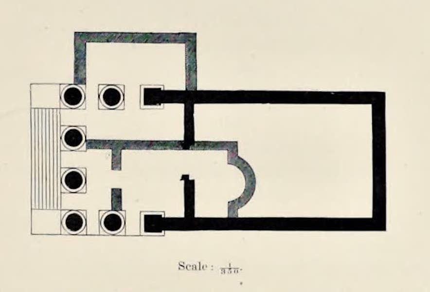Byzantine Architecture - Plan of the Temple of Baal at Cavesus, in Syria (1864)