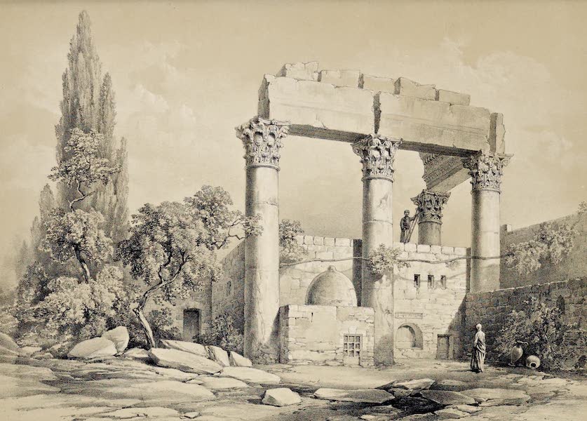 Byzantine Architecture - View of the Temple of Bacchus at Laodicea (Lattakia) (1864)