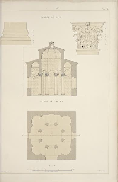 Byzantine Architecture - Bapistry at Riez (1864)