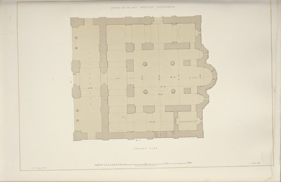 The Church of the Holy Apostles, Thessalonica - Ground Plan