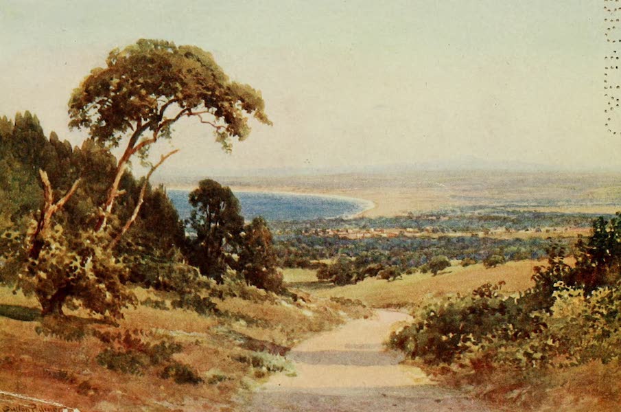 California : The Land of the Sun - Looking down on Monterey and the Bay (1914)