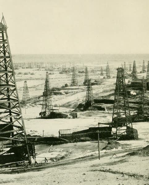 An oil field, Bakersfield