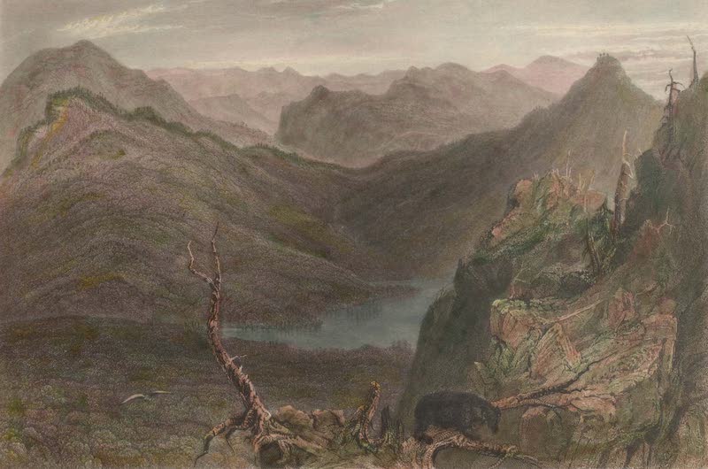 Canadian Scenery Illustrated: Volume 2 - Lake beneath the Owls-head Mountain (Eastern Townships) (1865)
