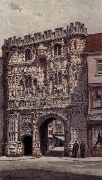 Canterbury Painted and Described - Christ Church Gate (1907)