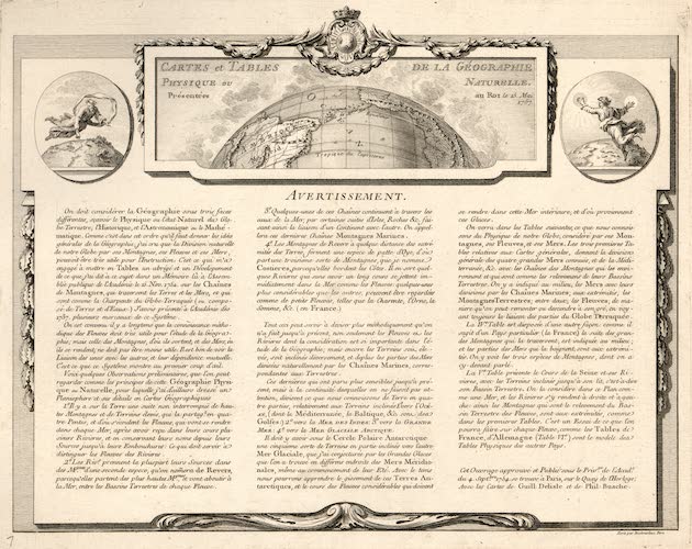 Library of Congress - Cartes et Tables de la Geographie Physique ou Naturelle