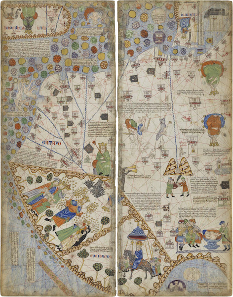 Catalan Atlas - Leafs 5 & 6 - Map (1375)