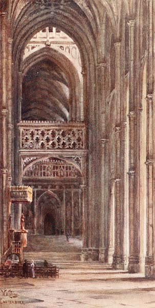 Cathedral Cities of England - Canterbury - Interior of the Nave (1905)