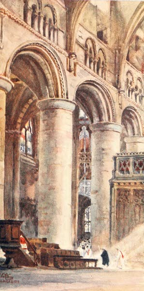 Cathedral Cities of England - Gloucester - Interior of the Nave (1905)