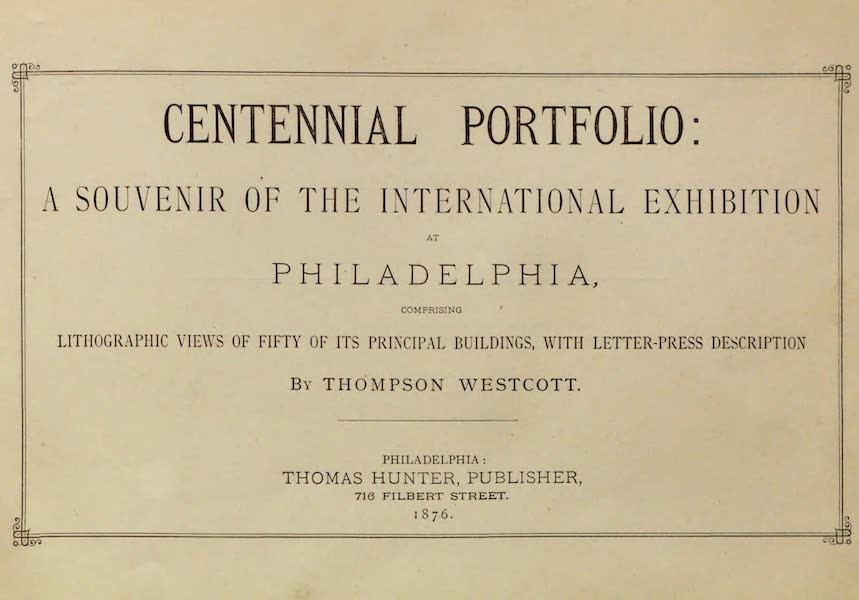 Centennial Portfolio - Title Page (1876)