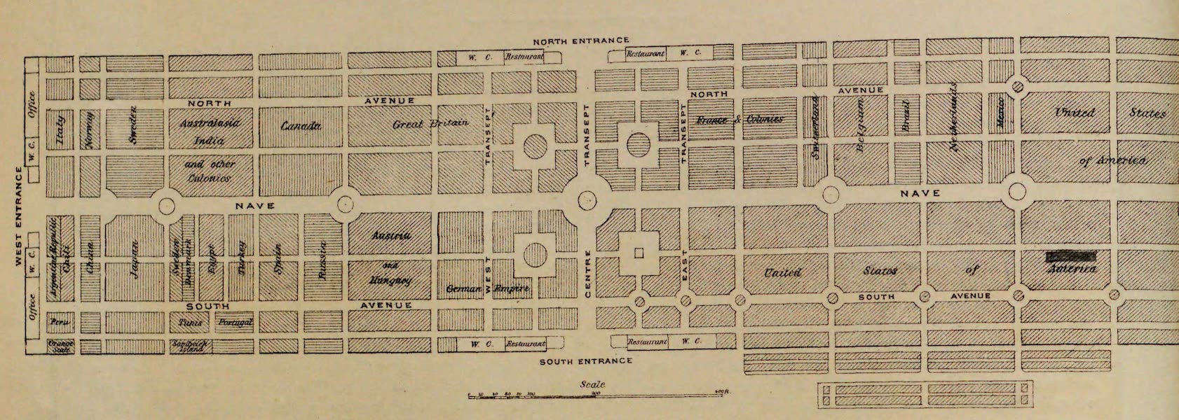 Centennial Portfolio - Ground Plan of Main Building (1876)