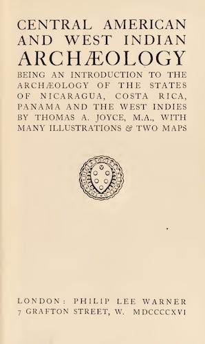 Central American and West Indian Archaeology (1916)