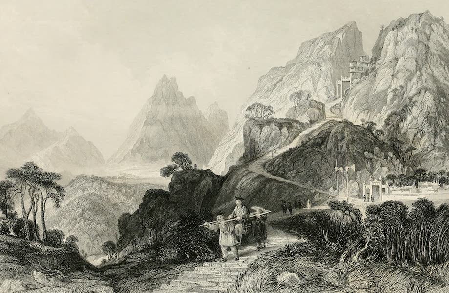 China in a Series of Views Vol. 4 - Foot of the Too-hing, or Two Peaks, Le Nai (1843)