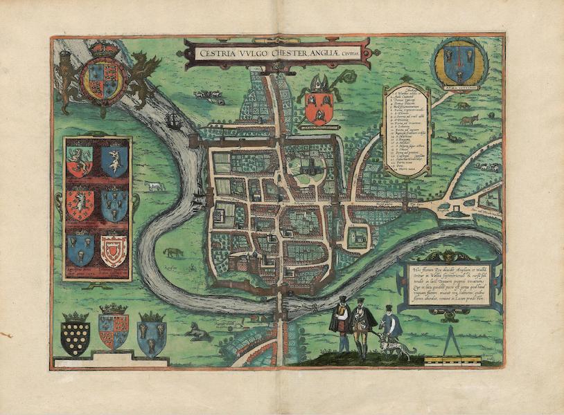 Civitates Orbis Terrarum Vol. 3 - Cestria Vvglo Chester Anglia Civitas (1581)