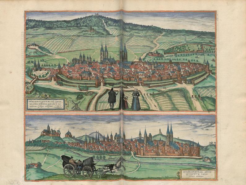 Civitates Orbis Terrarum Vol. 3 - Halberstadivm et Qvedelinbvrga (1581)