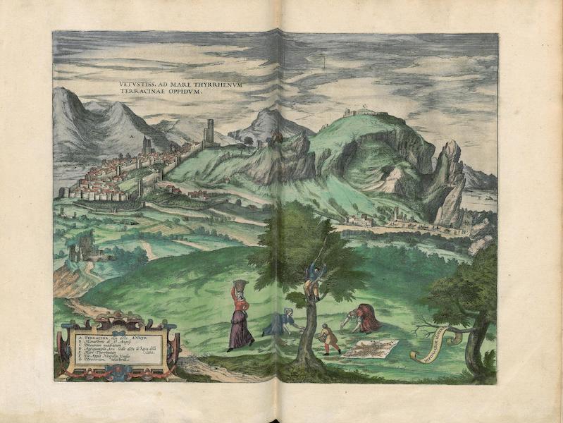 Civitates Orbis Terrarum Vol. 3 - Vetvstiss Ad Mare Thyrrhenvcm Terracinae Oppidvm (1581)