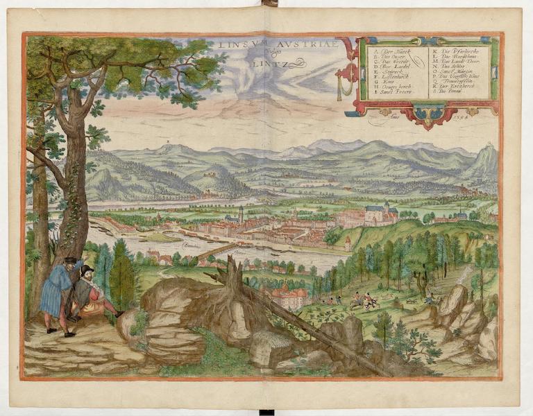 Civitates Orbis Terrarum Vol. 5 - Linsvm Avstriae Vulgo Lintz 1594 (1596)