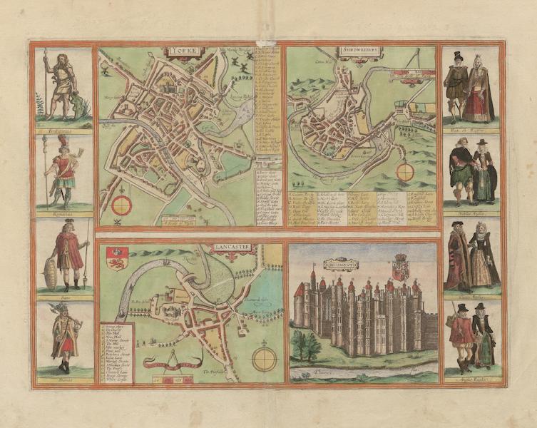Civitates Orbis Terrarum Vol. 6 - Yorke Shrowesbvry Lancaster et Richmont (1617)