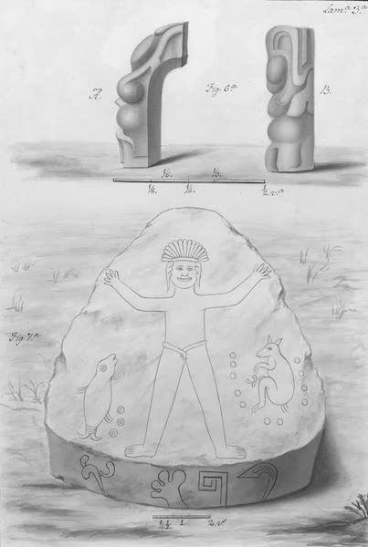 Coleccion General de Laminas de los Antiguos Monumentos de Nueva Espana - Primer Viage - Lamina 3 (1820)