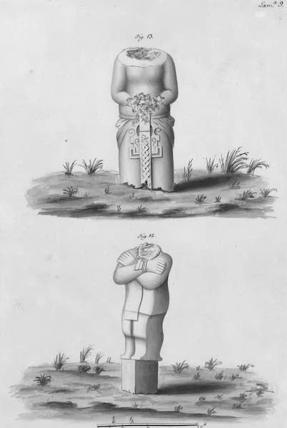 Coleccion General de Laminas de los Antiguos Monumentos de Nueva Espana - Tercer Viage - Lamina 9 (1820)