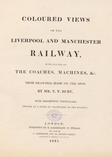 Aquatint & Lithography - Coloured Views of the Liverpool and Manchester Railway
