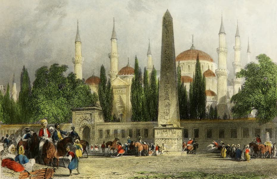 Constantinople and the Scenery of the Seven Churches of Asia Minor Vol. 2 - Obelisk of Theodosius, in the Atmeidan (1839)