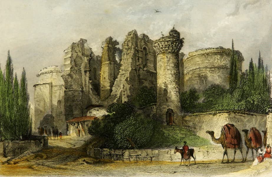 Constantinople and the Scenery of the Seven Churches of Asia Minor Vol. 2 - Remains of the Church of St. John - Pergamus (1839)