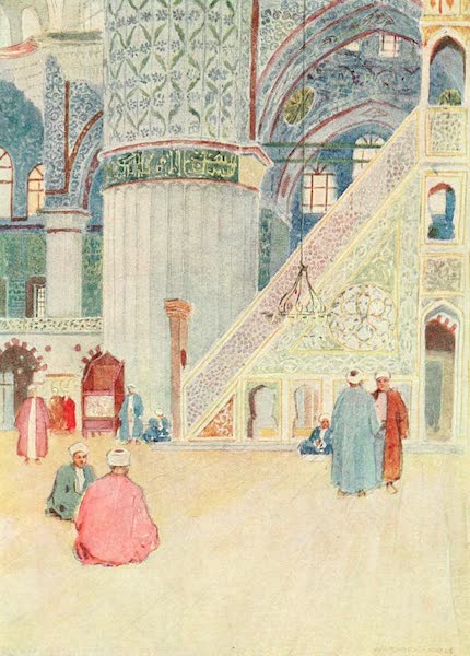 Constantinople Painted and Described - Interior of the Mosque of Sultan Ahmed I. (1906)
