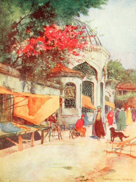 Constantinople Painted and Described - Tomb in Scutari (1906)