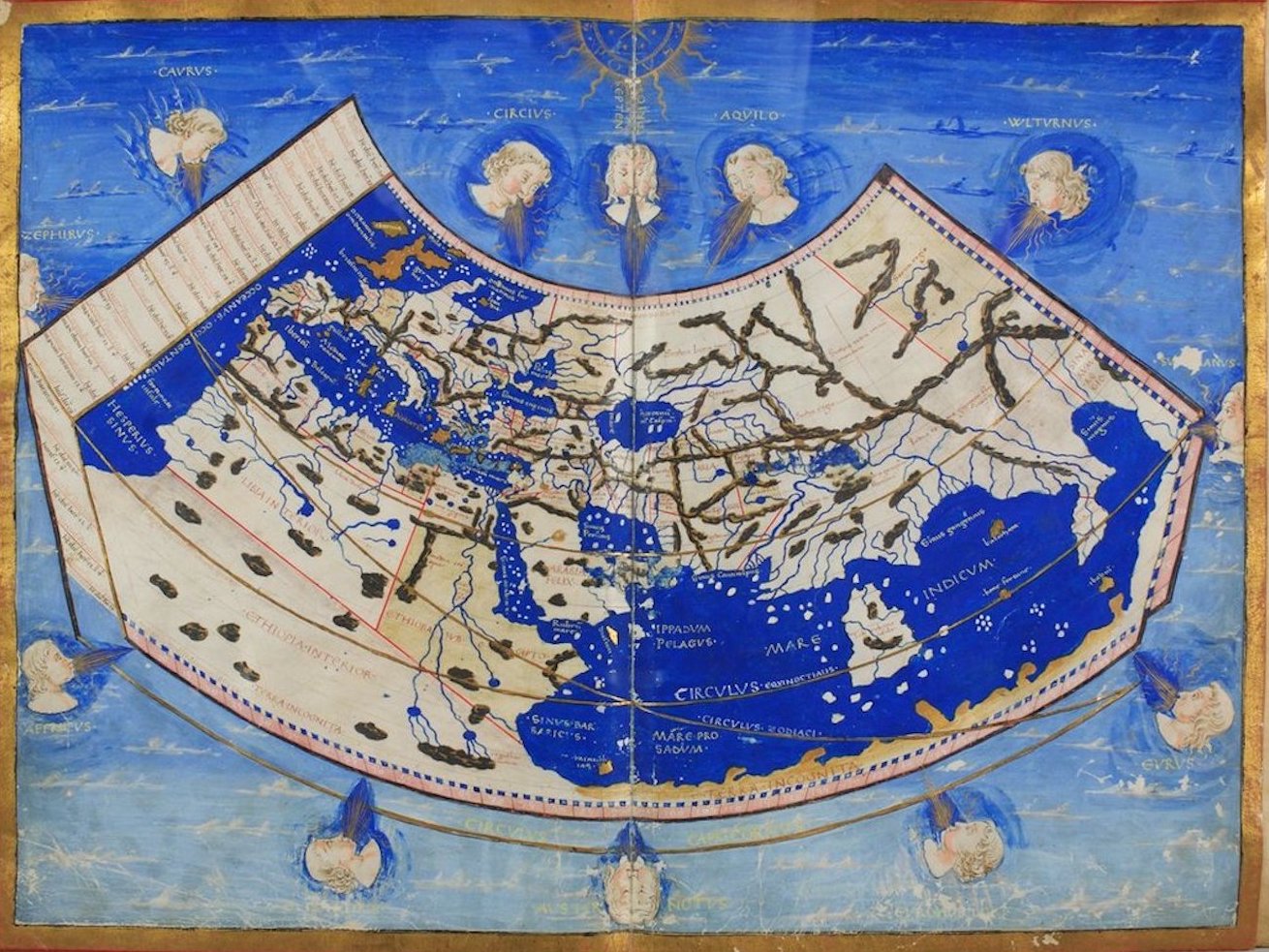 Cosmographia - Ptolemy's World Map (1460)
