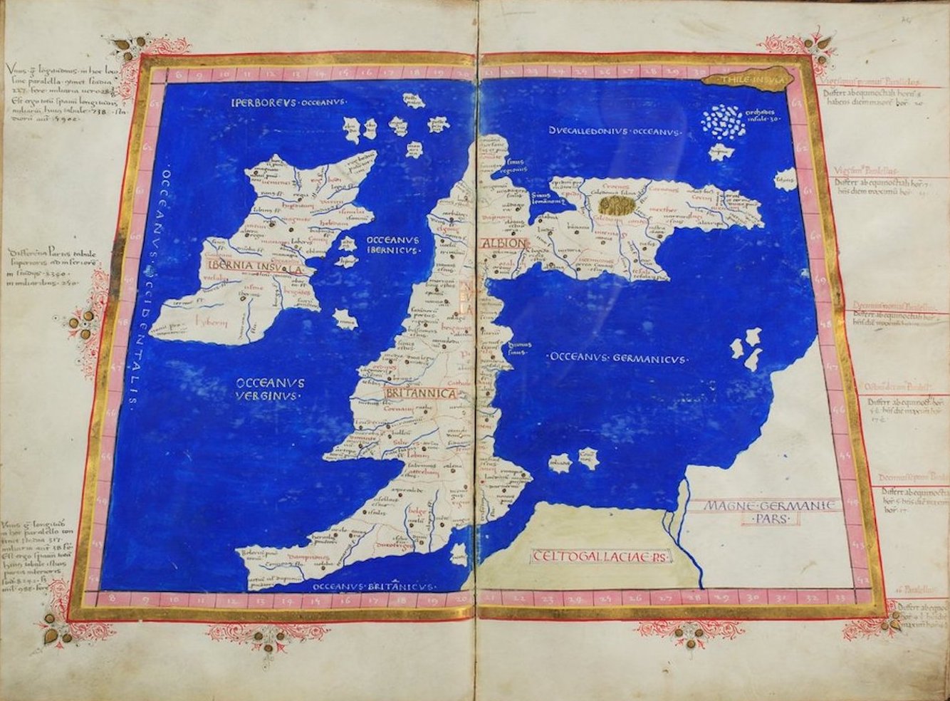 Cosmographia - Ptolemy's Map of Europe - I (1460)