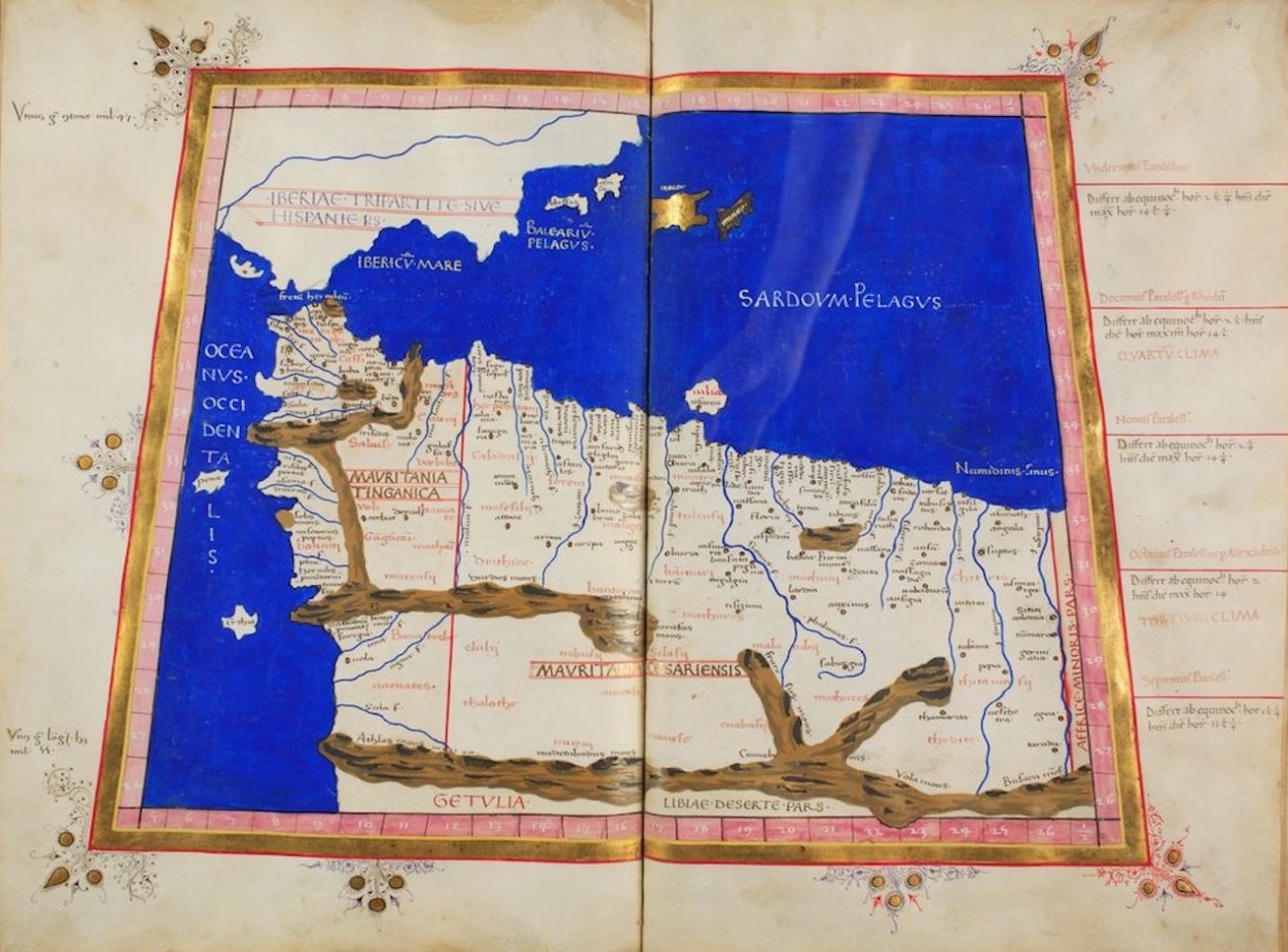 Cosmographia - Ptolemy's Map of Europe - XI (1460)