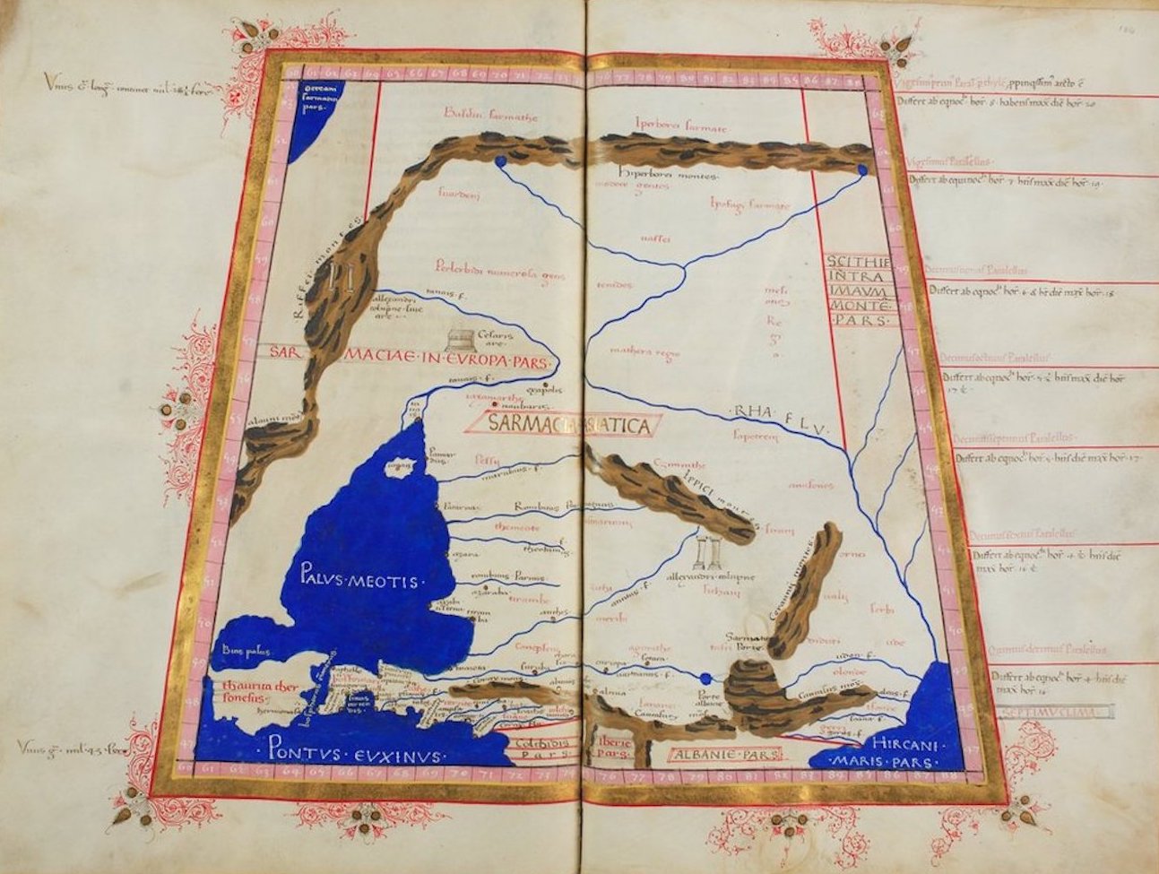 Cosmographia - Ptolemy's Map of Asia - II (1460)