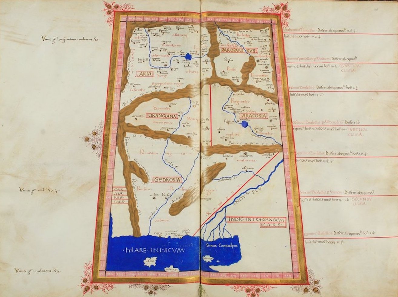 Cosmographia - Ptolemy's Map of Asia - IX (1460)