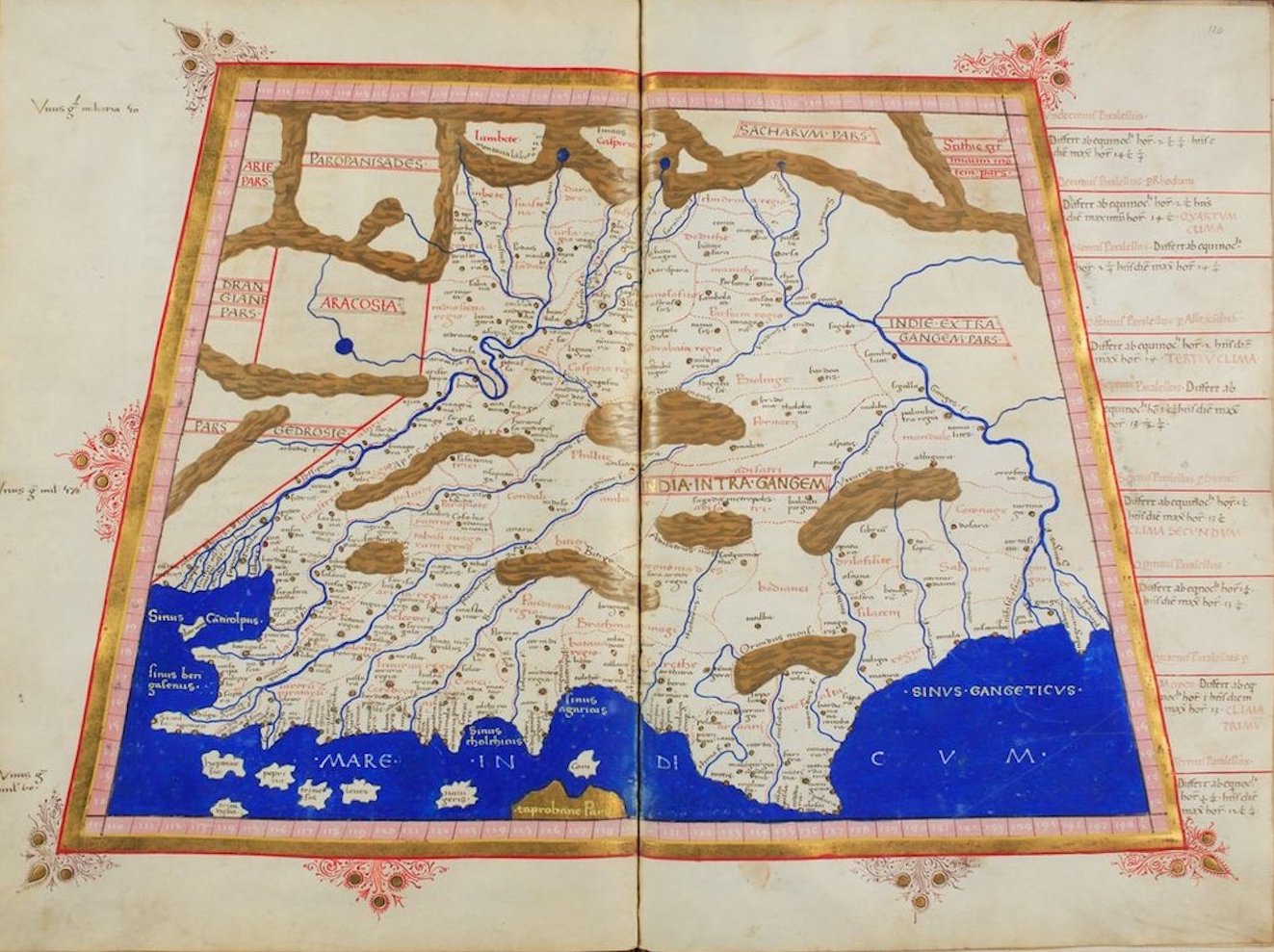 Cosmographia - Ptolemy's Map of Asia - X (1460)