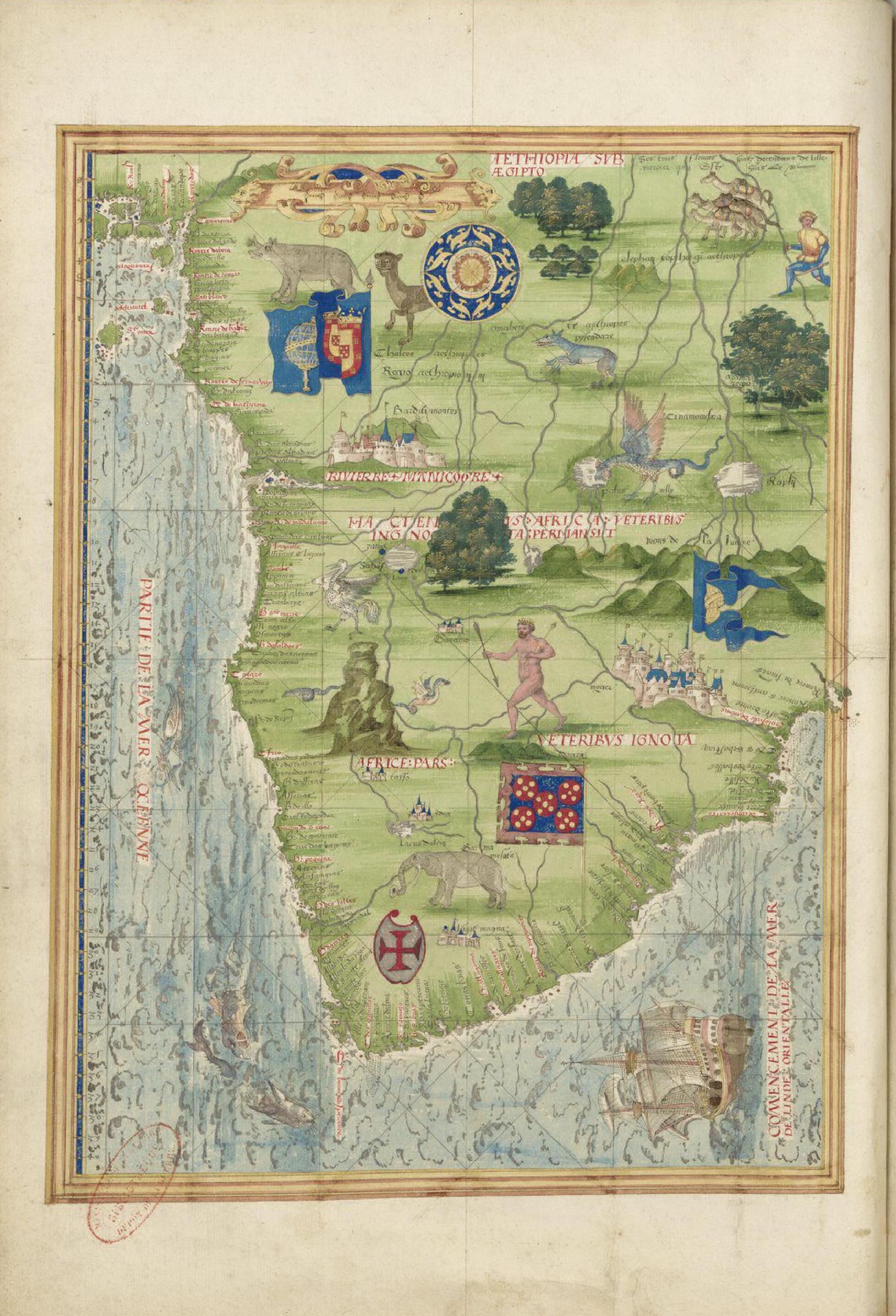 Cosmographie Universelle - Afrique meridionale
 (1555)