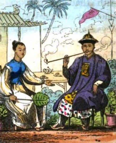 Cosmorama : A View of the Costumes and Peculiarities of all Nations - Chinese Mandarin and Lady (1827)