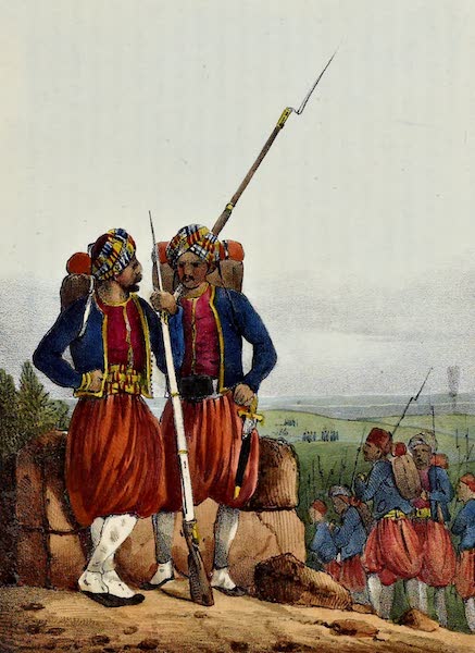 Costumes, Moeurs et Usages des Algeriens - Zoaves (1837)
