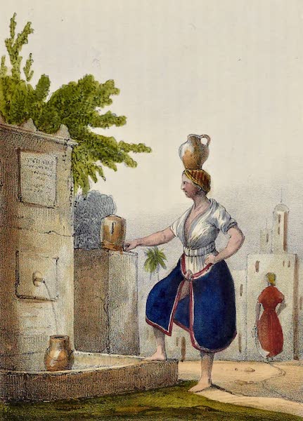 Costumes, Moeurs et Usages des Algeriens - Mauresque a la Fontaine (1837)
