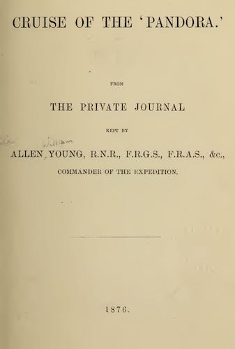 Cruise of the Pandora - Title Page