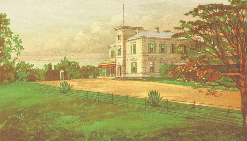 Cruise Round the World of the Flying Squadron - Victoria, Australia, Government House, Toorak, Melbourne (1871)