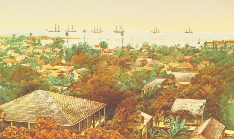 Cruise Round the World of the Flying Squadron - Flying Squadron Off Honolulu, June, 1870 (1871)